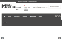 Tablet Screenshot of mentoriphonerepair.com